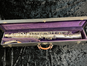 ORIGINAL Silver Plated Buescher Straight Alto Saxophone - Serial # 202067